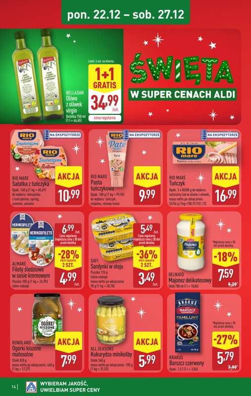 Aldi - gazetka promocyjna Pełny katalog! od poniedziałku 22.12 do soboty 27.12 - strona 14