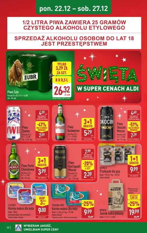 Aldi - gazetka promocyjna Pełny katalog! od poniedziałku 22.12 do soboty 27.12 - strona 22