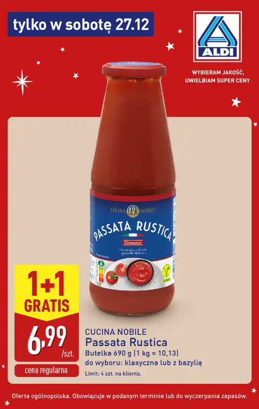Aldi - gazetka promocyjna Super oferty na sobotę w Aldi! od soboty 27.12 do soboty 27.12 - strona 4