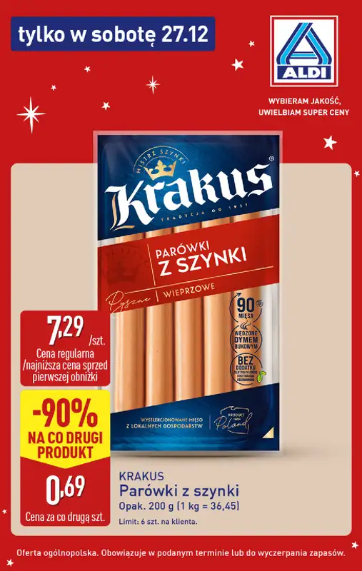 Aldi - gazetka promocyjna Super oferty na sobotę w Aldi! od soboty 27.12 do soboty 27.12 - strona 7