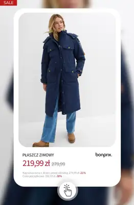 bonprix - gazetka promocyjna Kurtki i płaszcze w supercenach! od soboty 20.12 do piątku 26.12 - strona 15