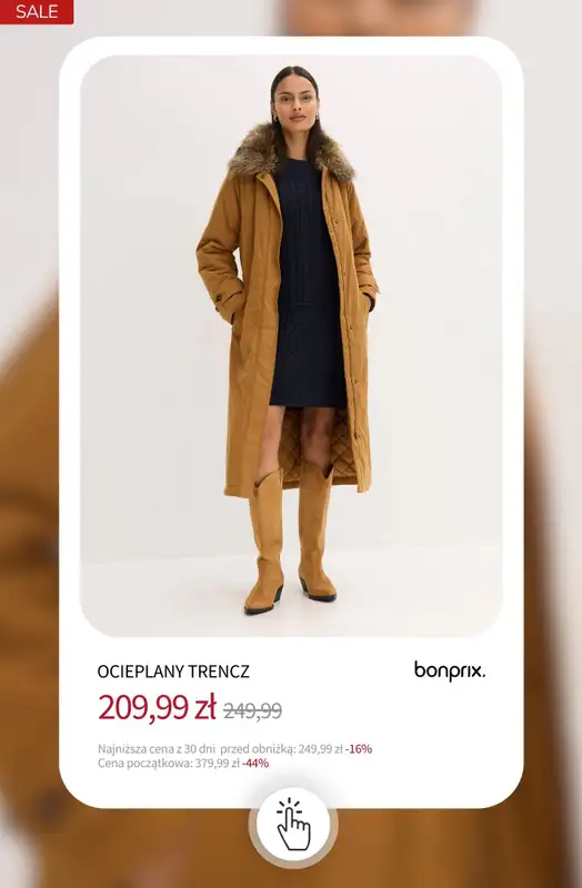 bonprix - gazetka promocyjna Kurtki i płaszcze w supercenach! od soboty 20.12 do piątku 26.12 - strona 6