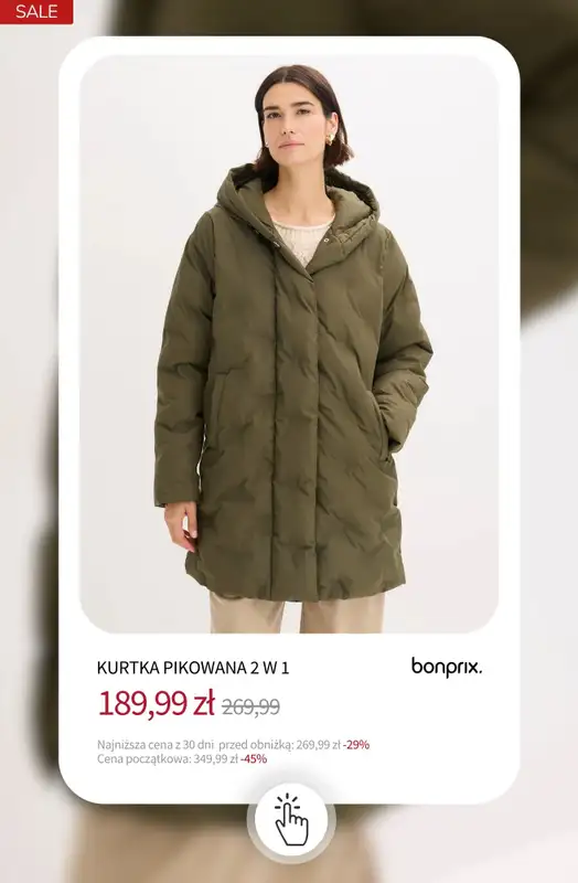 bonprix - gazetka promocyjna Kurtki i płaszcze w supercenach! od soboty 20.12 do piątku 26.12 - strona 13