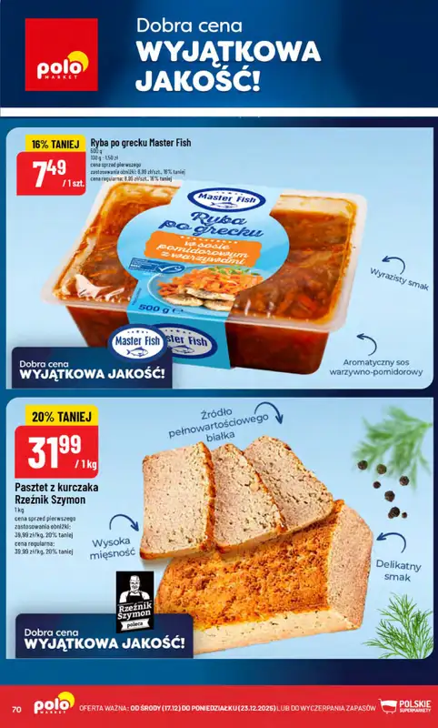 POLOmarket - gazetka promocyjna Gazetka od środy 17.12 do wtorku 23.12 - strona 70