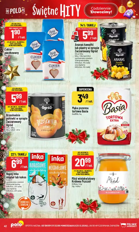 POLOmarket - gazetka promocyjna Gazetka od środy 17.12 do wtorku 23.12 - strona 42
