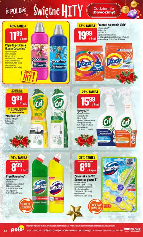 POLOmarket - gazetka promocyjna Gazetka od środy 17.12 do wtorku 23.12 - strona 58