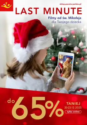 Poczta Polska - gazetka promocyjna Gazetka od poniedziałku 15.12 do niedzieli 28.12