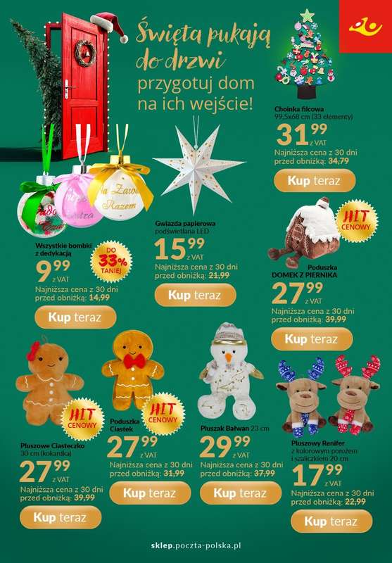 Poczta Polska - gazetka promocyjna Gazetka od poniedziałku 15.12 do niedzieli 28.12 - strona 3