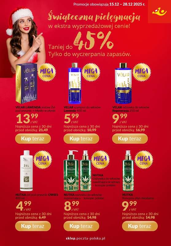 Poczta Polska - gazetka promocyjna Gazetka od poniedziałku 15.12 do niedzieli 28.12 - strona 2