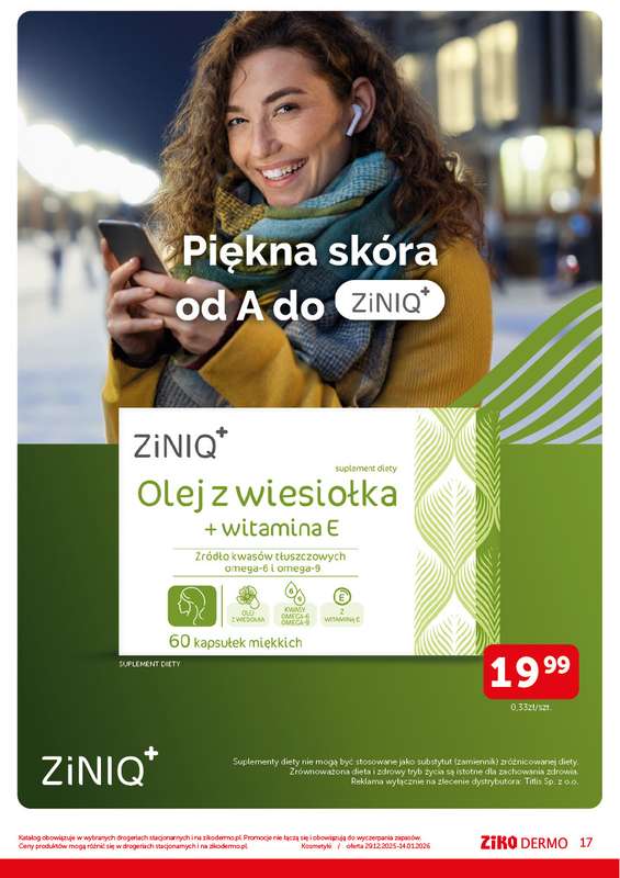 Ziko Dermo - gazetka promocyjna Noworoczny planer pielęgnacyjny od poniedziałku 29.12 do środy 14.01 - strona 17