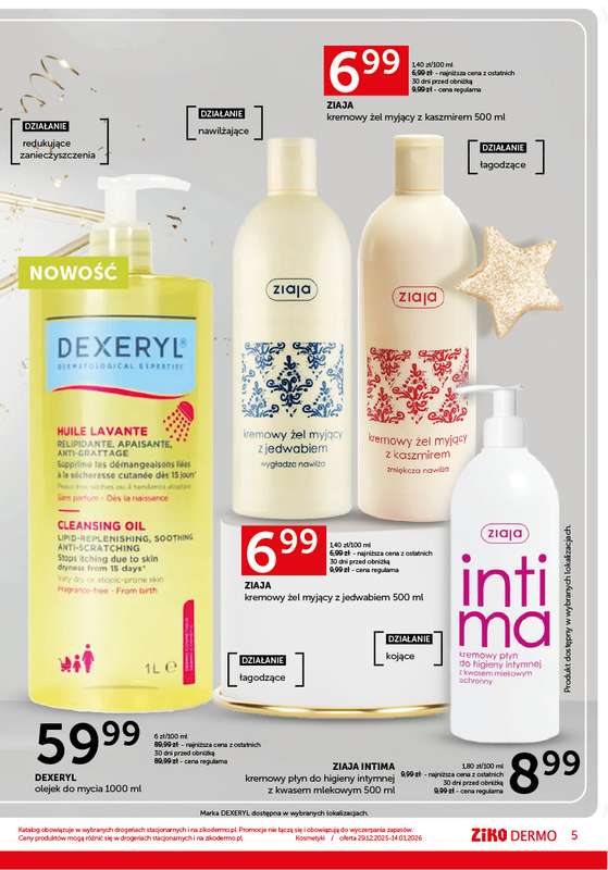 Ziko Dermo - gazetka promocyjna Noworoczny planer pielęgnacyjny od poniedziałku 29.12 do środy 14.01 - strona 5