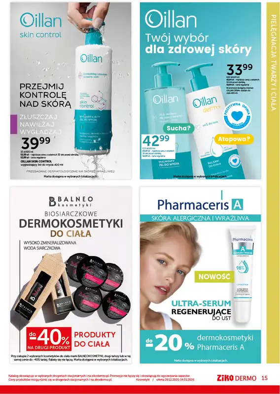 Ziko Dermo - gazetka promocyjna Noworoczny planer pielęgnacyjny od poniedziałku 29.12 do środy 14.01 - strona 15