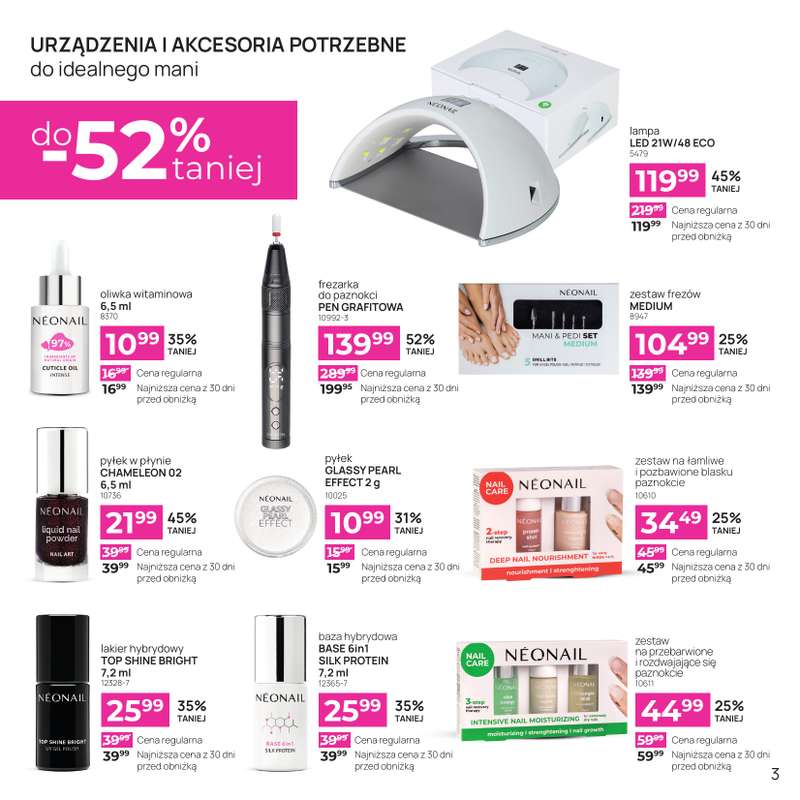 NEONAIL & NEO MAKE UP - gazetka promocyjna NEONAIL & NEO MAKE UP od poniedziałku 29.12 do niedzieli 04.01 - strona 3