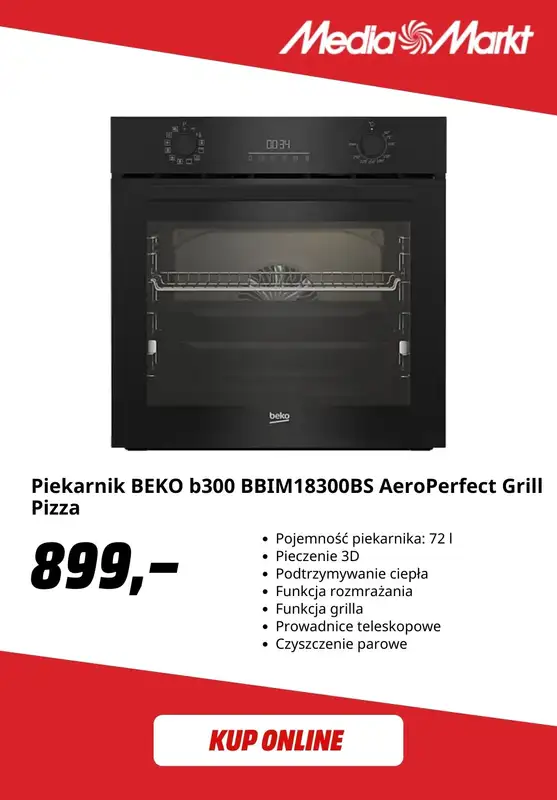 Media Markt - gazetka promocyjna -40% na drugi, tańszy produkt Beko w zestawie od piątku 19.12 do niedzieli 18.01 - strona 3