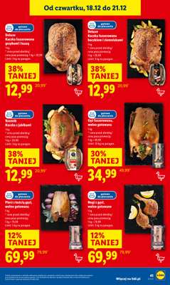 Lidl - gazetka promocyjna Oferta od czwartku od czwartku 18.12 do niedzieli 21.12 - strona 47