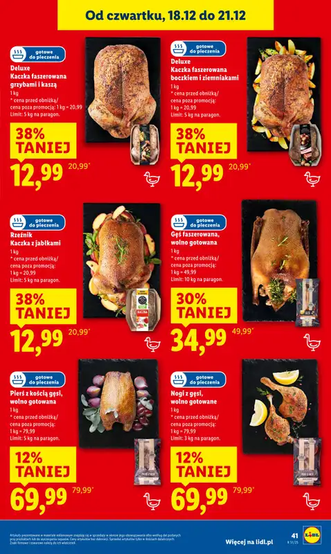 Lidl - gazetka promocyjna Oferta od czwartku od czwartku 18.12 do niedzieli 21.12 - strona 47