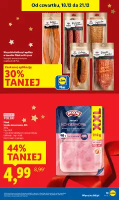 Lidl - gazetka promocyjna Oferta od czwartku od czwartku 18.12 do niedzieli 21.12 - strona 19