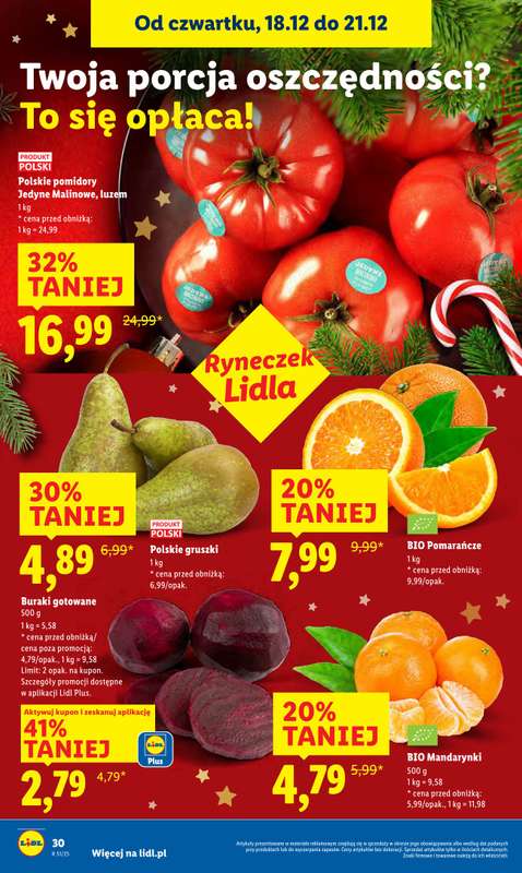 Lidl - gazetka promocyjna Oferta od czwartku od czwartku 18.12 do niedzieli 21.12 - strona 34