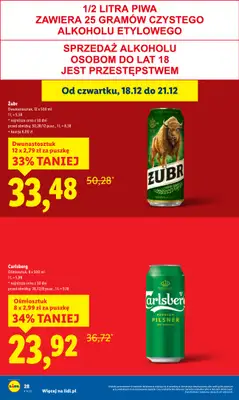 Lidl - gazetka promocyjna Oferta od czwartku od czwartku 18.12 do niedzieli 21.12 - strona 28