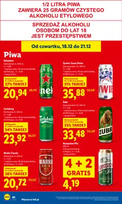 Lidl - gazetka promocyjna Oferta od czwartku od czwartku 18.12 do niedzieli 21.12 - strona 66