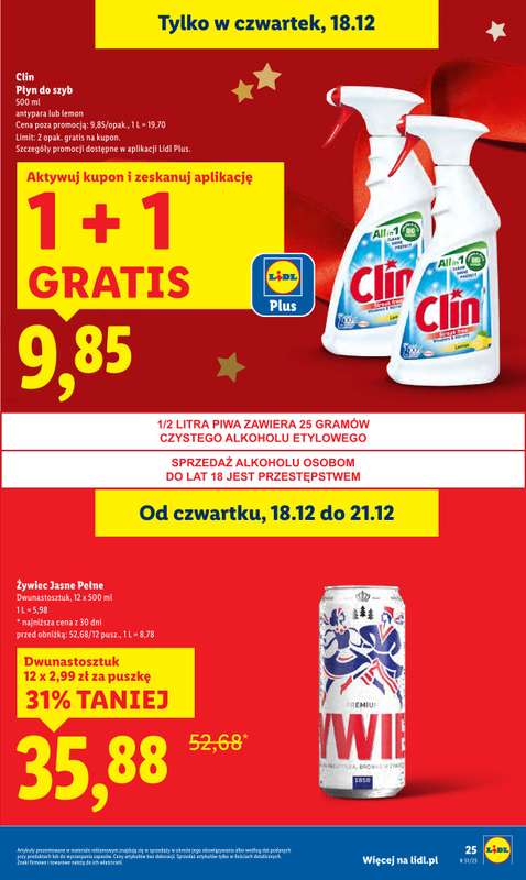Lidl - gazetka promocyjna Oferta od czwartku od czwartku 18.12 do niedzieli 21.12 - strona 27