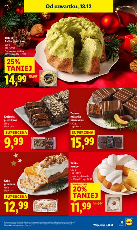 Lidl - gazetka promocyjna Oferta od czwartku od czwartku 18.12 do niedzieli 21.12 - strona 39