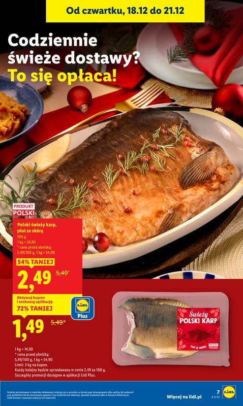 Lidl - gazetka promocyjna Oferta od czwartku od czwartku 18.12 do niedzieli 21.12 - strona 7