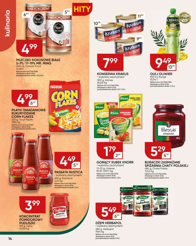 Chata Polska - gazetka promocyjna Gazetka od czwartku 08.01 do środy 14.01 - strona 14