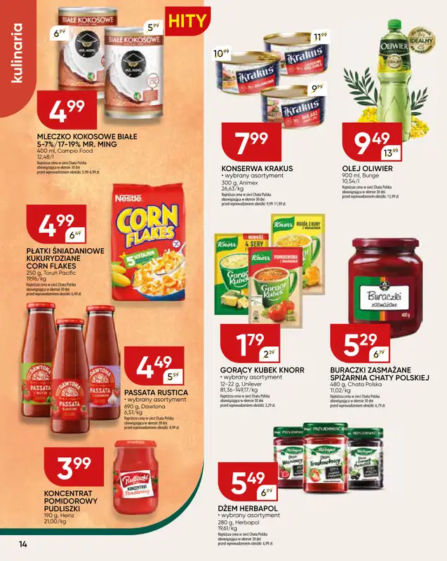 Chata Polska - gazetka promocyjna Gazetka od czwartku 08.01 do środy 14.01 - strona 14