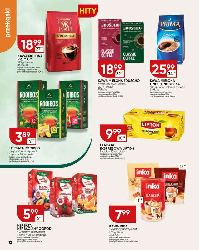 Chata Polska - gazetka promocyjna Gazetka od czwartku 08.01 do środy 14.01 - strona 12