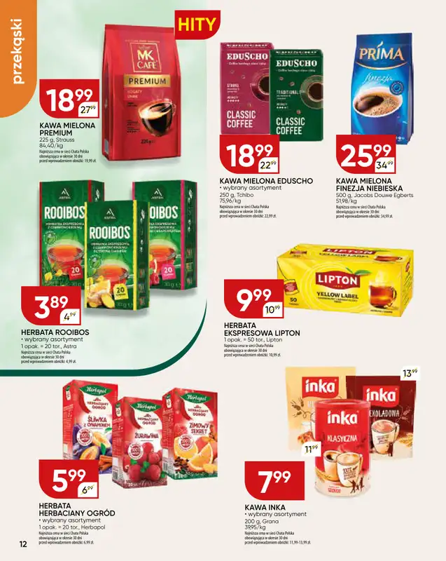 Chata Polska - gazetka promocyjna Gazetka od czwartku 08.01 do środy 14.01 - strona 12