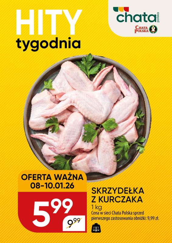 Chata Polska - gazetka promocyjna Hity tygodnia od czwartku 08.01 do soboty 10.01