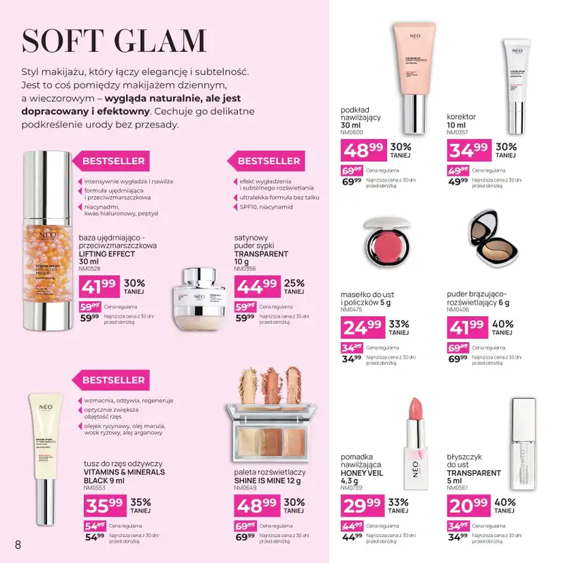 NEONAIL & NEO MAKE UP - gazetka promocyjna NEONAIL & NEO MAKE UP od poniedziałku 19.01 do niedzieli 25.01 - strona 8
