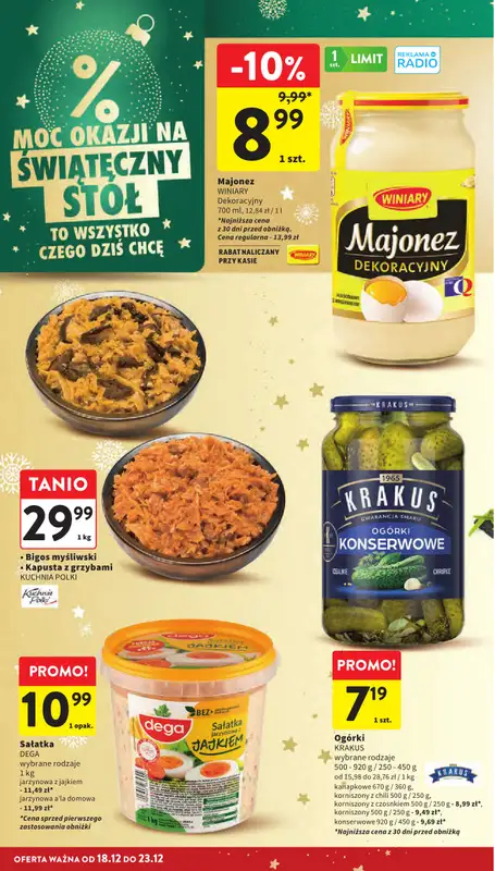Intermarche - gazetka promocyjna Gazetka od czwartku 18.12 do wtorku 23.12 - strona 22