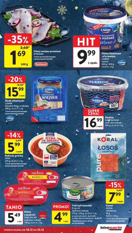 Intermarche - gazetka promocyjna Gazetka od czwartku 18.12 do wtorku 23.12 - strona 17