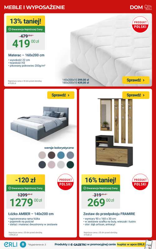 ERLI - gazetka promocyjna HITY CENOWE – małe AGD, meble i wyposażenie! od soboty 20.12 do niedzieli 04.01 - strona 8