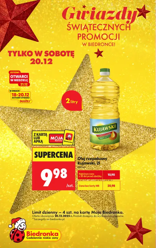 Biedronka - gazetka promocyjna Gwiazdy świątecznych promocji od soboty 20.12 do soboty 20.12 - strona 9