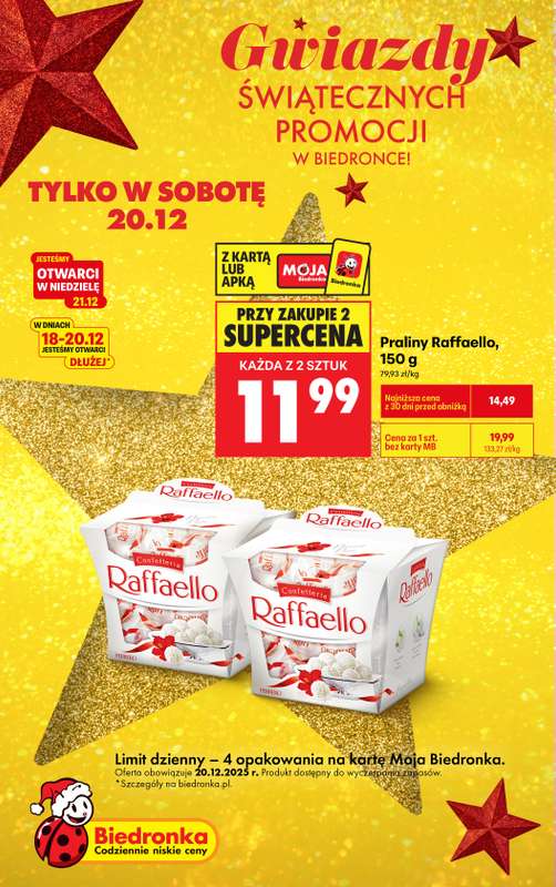 Biedronka - gazetka promocyjna Gwiazdy świątecznych promocji od soboty 20.12 do soboty 20.12 - strona 7
