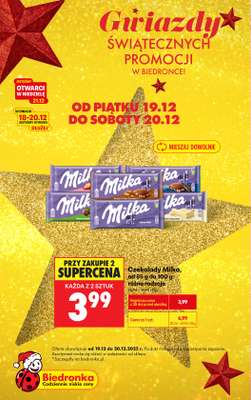 Biedronka - gazetka promocyjna Gwiazdy świątecznych promocji od soboty 20.12 do soboty 20.12