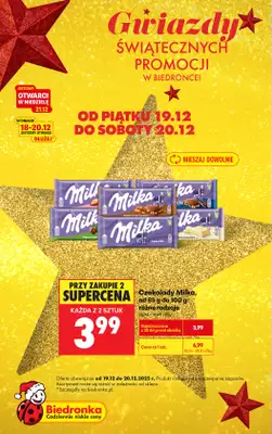 Biedronka - gazetka promocyjna Gwiazdy świątecznych promocji od soboty 20.12 do soboty 20.12