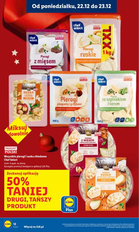Lidl - gazetka promocyjna Oferta od poniedziałku od poniedziałku 22.12 do wtorku 23.12 - strona 12
