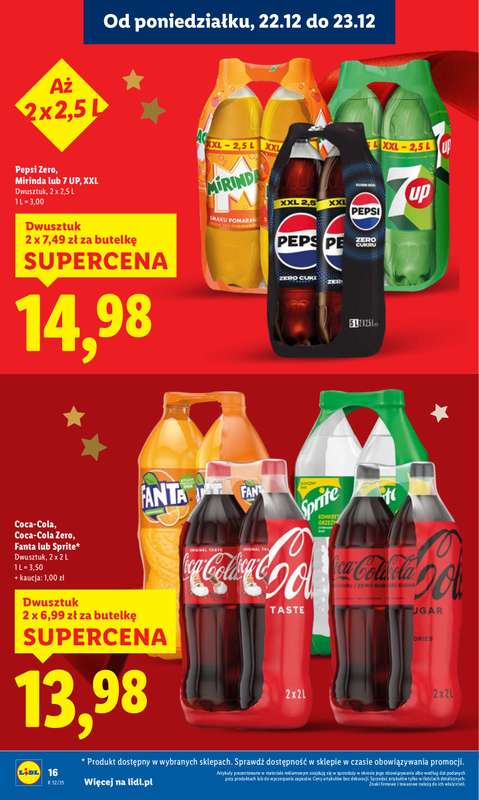 Lidl - gazetka promocyjna Oferta od poniedziałku od poniedziałku 22.12 do wtorku 23.12 - strona 16