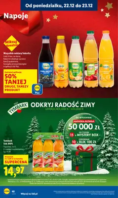 Lidl - gazetka promocyjna Oferta od poniedziałku od poniedziałku 22.12 do wtorku 23.12 - strona 50