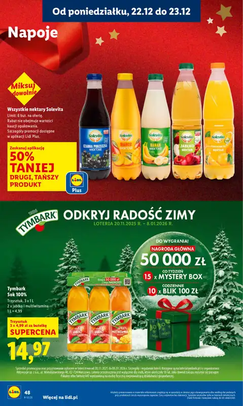 Lidl - gazetka promocyjna Oferta od poniedziałku od poniedziałku 22.12 do wtorku 23.12 - strona 50