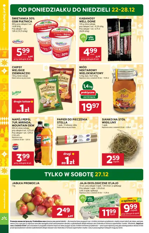 Stokrotka - gazetka promocyjna Gazetka Supermarket od poniedziałku 22.12 do niedzieli 28.12 - strona 6
