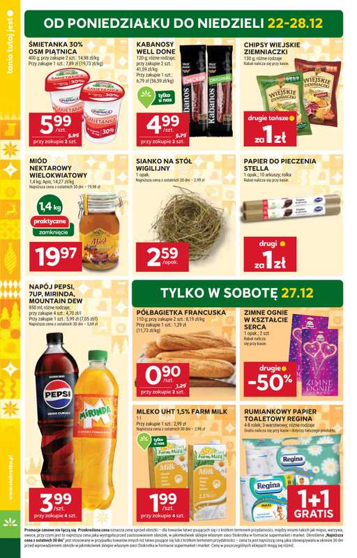 Stokrotka - gazetka promocyjna Gazetka Market od poniedziałku 22.12 do niedzieli 28.12 - strona 6