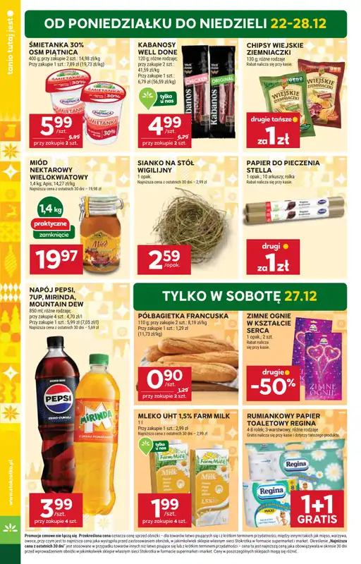 Stokrotka - gazetka promocyjna Gazetka Market od poniedziałku 22.12 do niedzieli 28.12 - strona 6