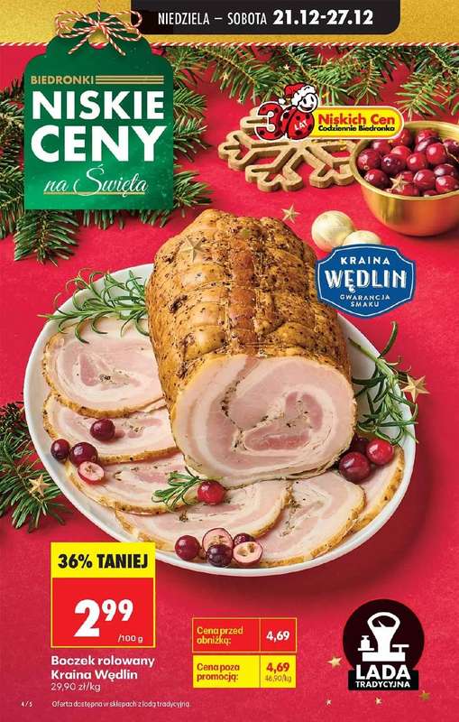 Biedronka - gazetka promocyjna Od niedzieli, Z ladą tradycyjną od niedzieli 21.12 do soboty 27.12 - strona 4