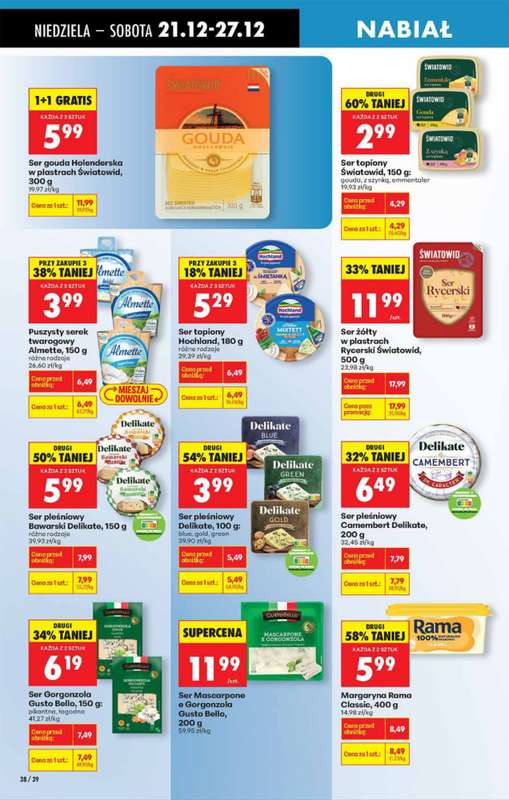 Biedronka - gazetka promocyjna Od niedzieli, Z ladą tradycyjną od niedzieli 21.12 do soboty 27.12 - strona 39