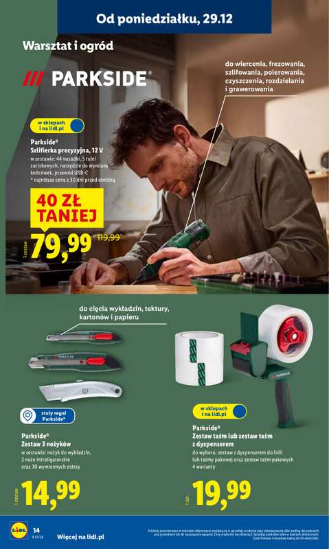 Lidl - gazetka promocyjna Katalog od poniedziałku 29.12 do soboty 03.01 - strona 14